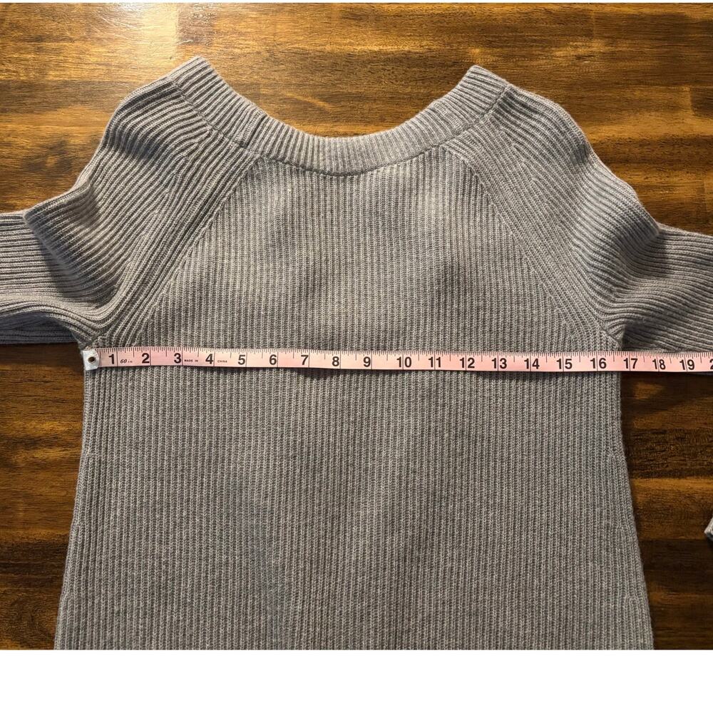 Banana Republic Women’s Small Sweater Wool Blend Ribbed Knit Pullover Tie Back - Picture 4 of 5